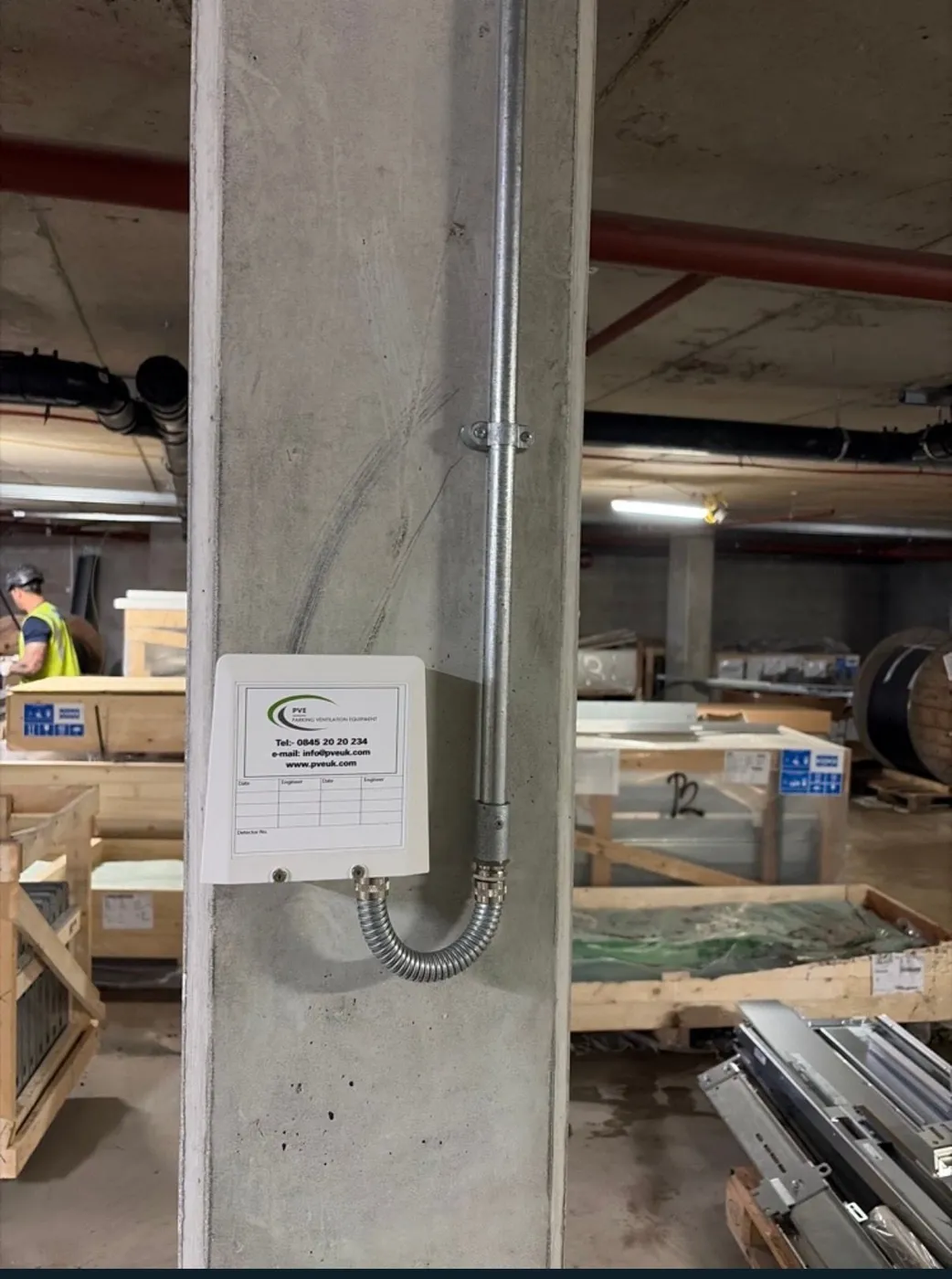 Two-level car park smoke ventilation install in Salford (5)
